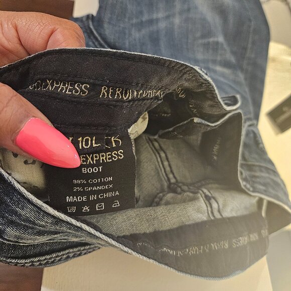 EXPRESS WOMEN'S JEANS SIZE 10L BOOTCUT - Picture 3 of 4